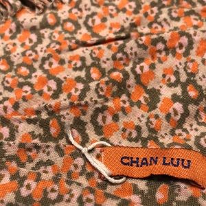 Chan Luu summer coral fringe scarf